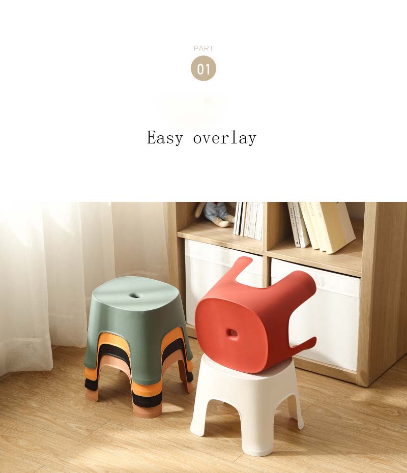 Original household can be stacked plastic square stool