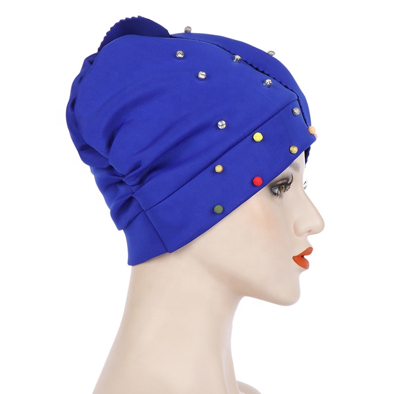Wholesale oversized flower candy colored beaded Arab women's hats