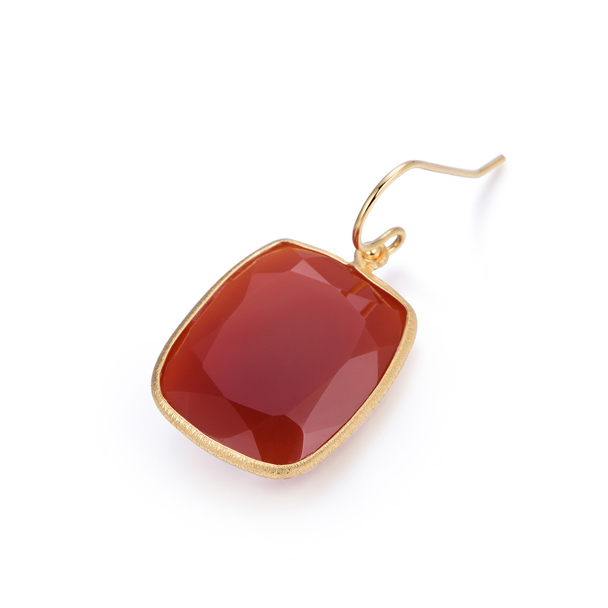 High sense of original simple female agate earrings