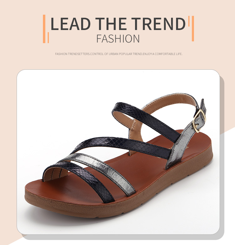 Custom summer Cross-strap Middle East ladies sandals