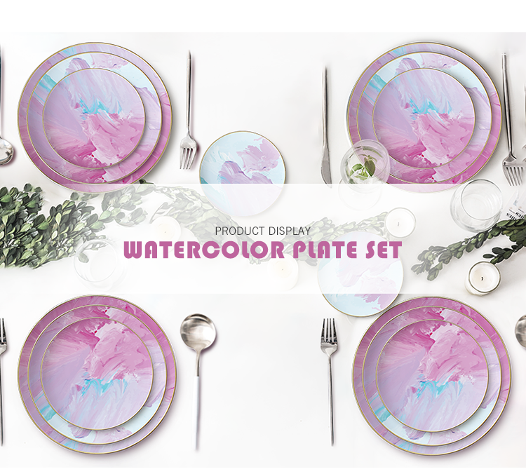 New product wedding porcelain design southeast Asia plate