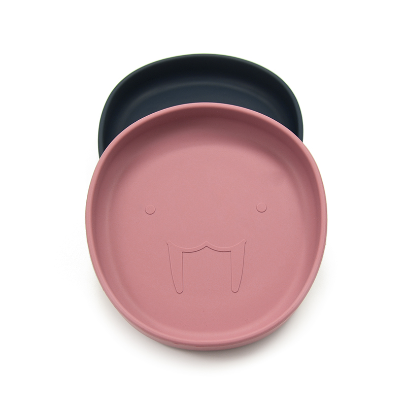 Wholesale baby feeding round silicone southeast Asia plate