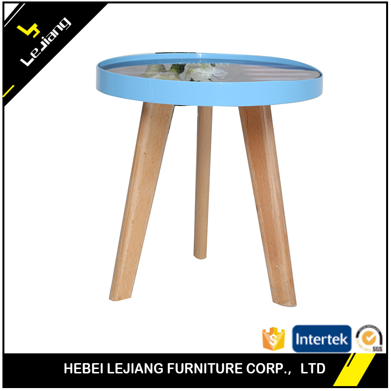 Free sample acrylic base wooden Thailand coffee table