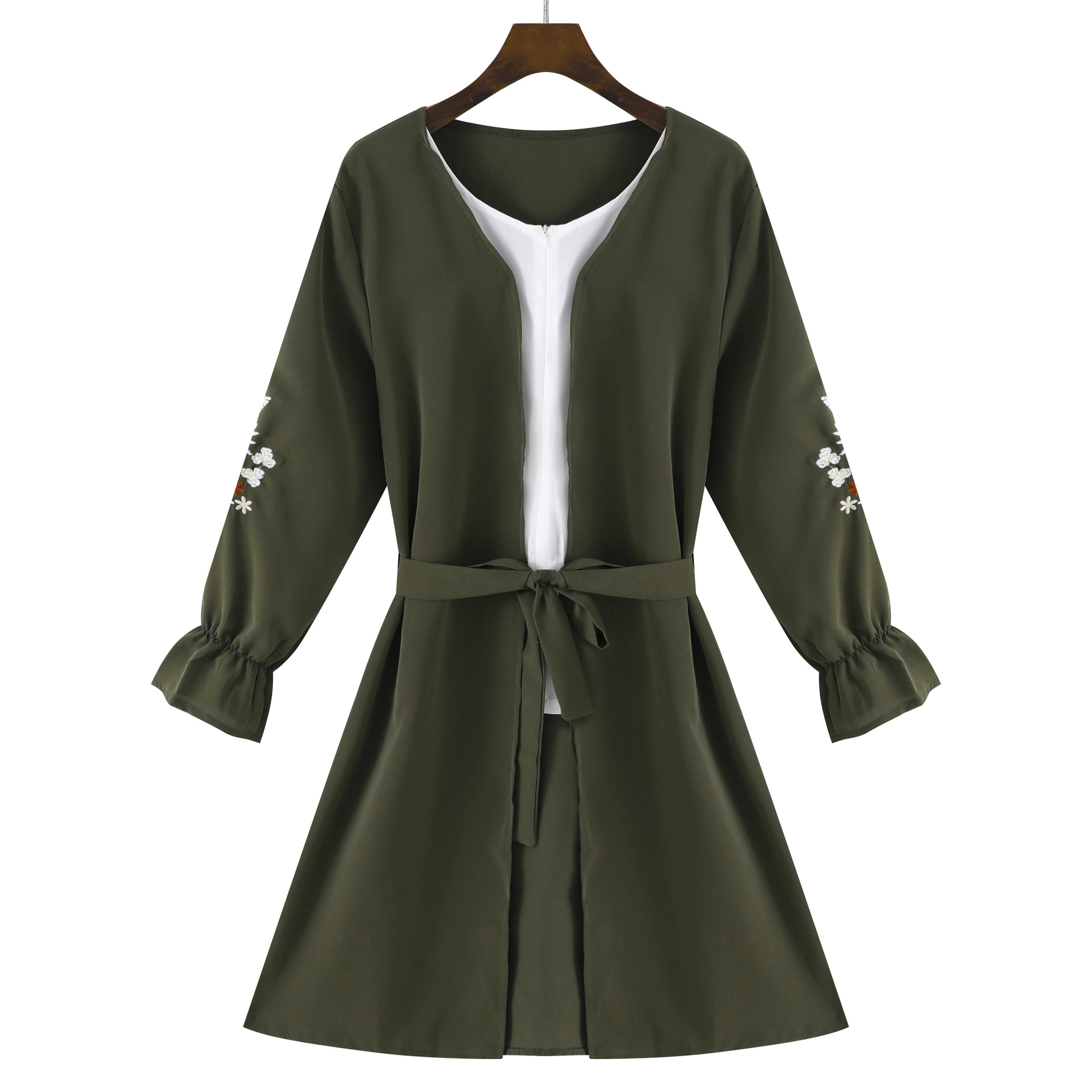 Arab fashion autumn conservative women's clothing spot fake two embroidered robes