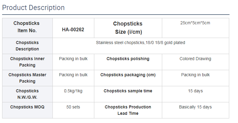 Reusable stainless steel Southeast Asian chopsticks