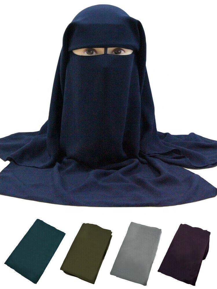 Fashion color pure islamic women's veil