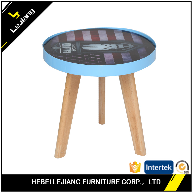 Free sample acrylic base wooden Thailand coffee table