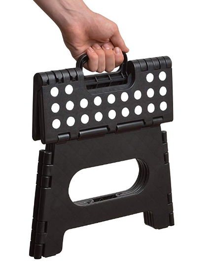 high quality 300LBS Black Plastic Folding Step Stool
