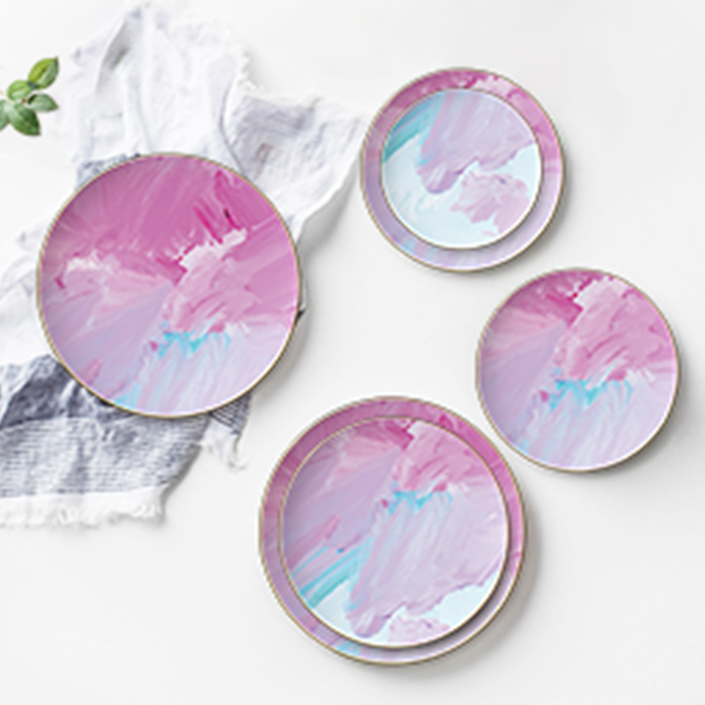 New product wedding porcelain design southeast Asia plate