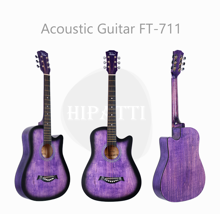 Wholesale solid 38 inches Africa acoustic guitar