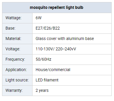 6W energy-saving mosquito repellent lamp