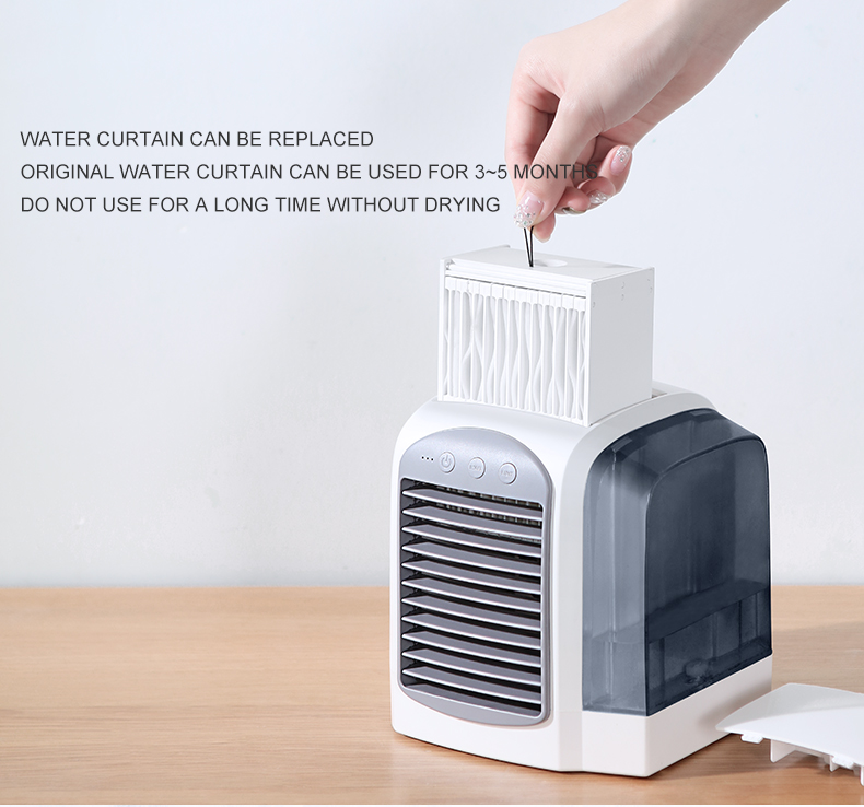 Portable water-cooled mini air conditioning fan