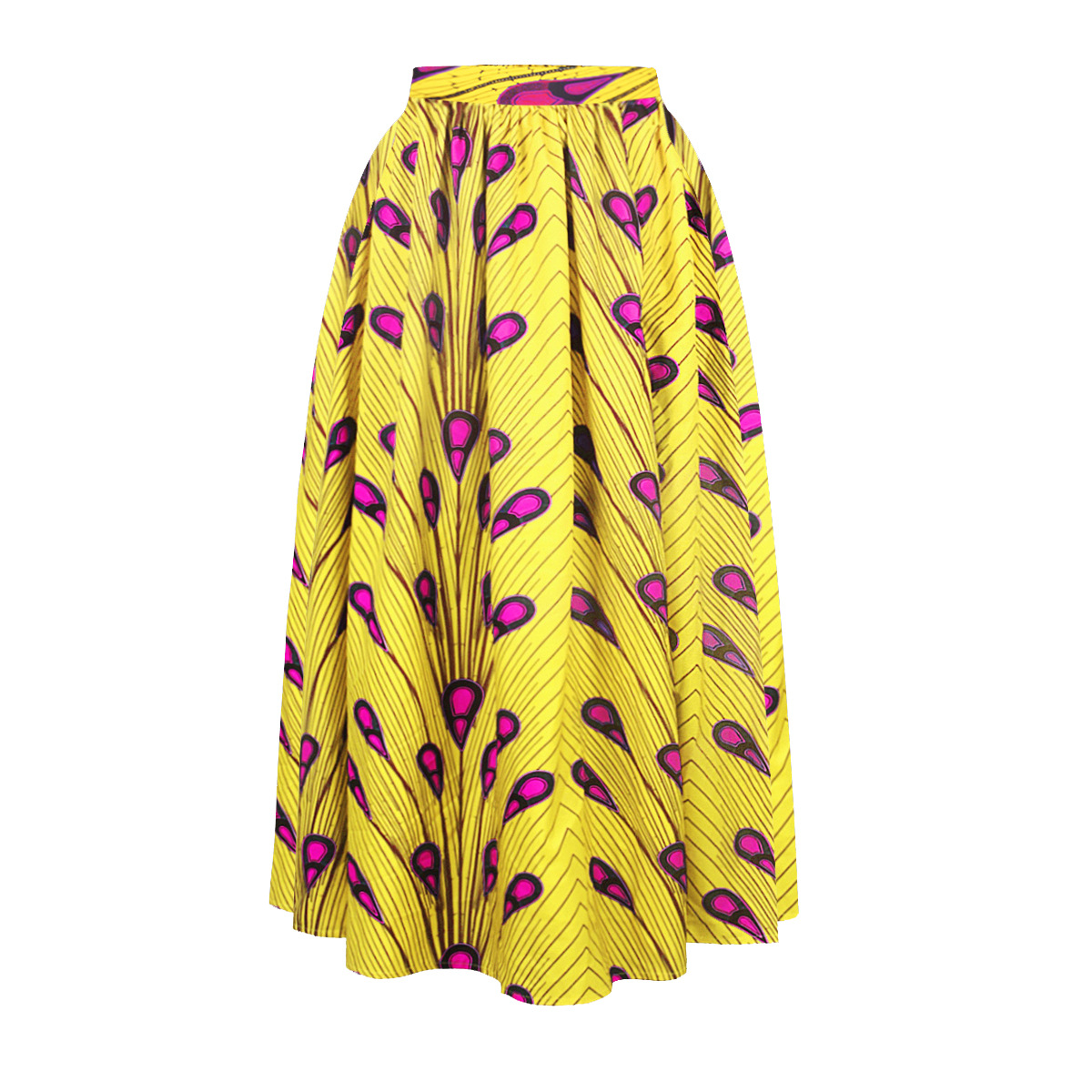 Best selling African floral digital ladies skirt