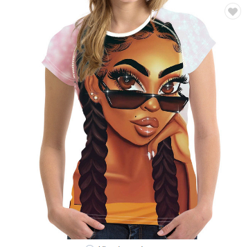 Hot Sale Art  African Pattern Women T-shirts 