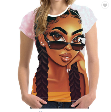 Hot Sale Art African Pattern Women T-shirts