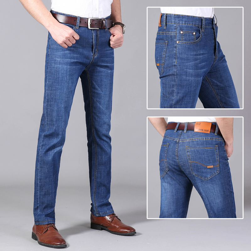 Custom manufacturers blue straight tube African men's jeans