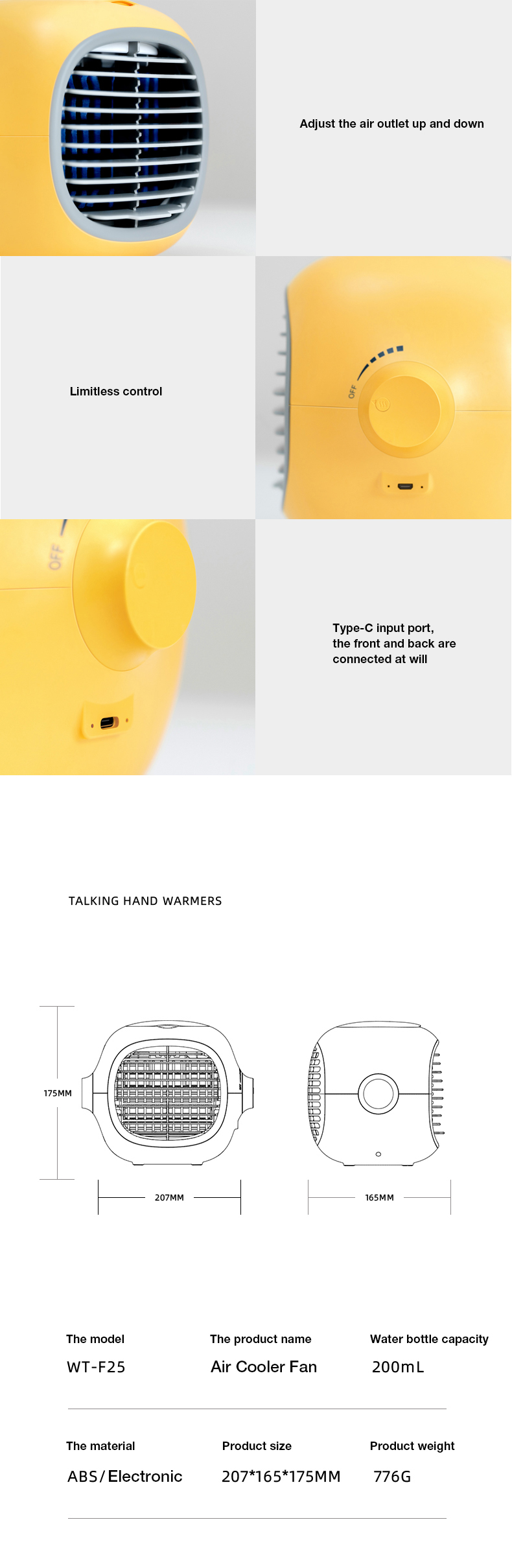 Design of personal desk with rechargeable Arctic air conditioning fan