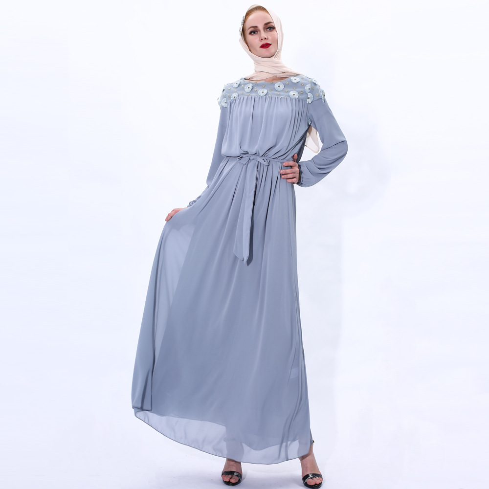 Arab little Daisy gauze embroidery robes