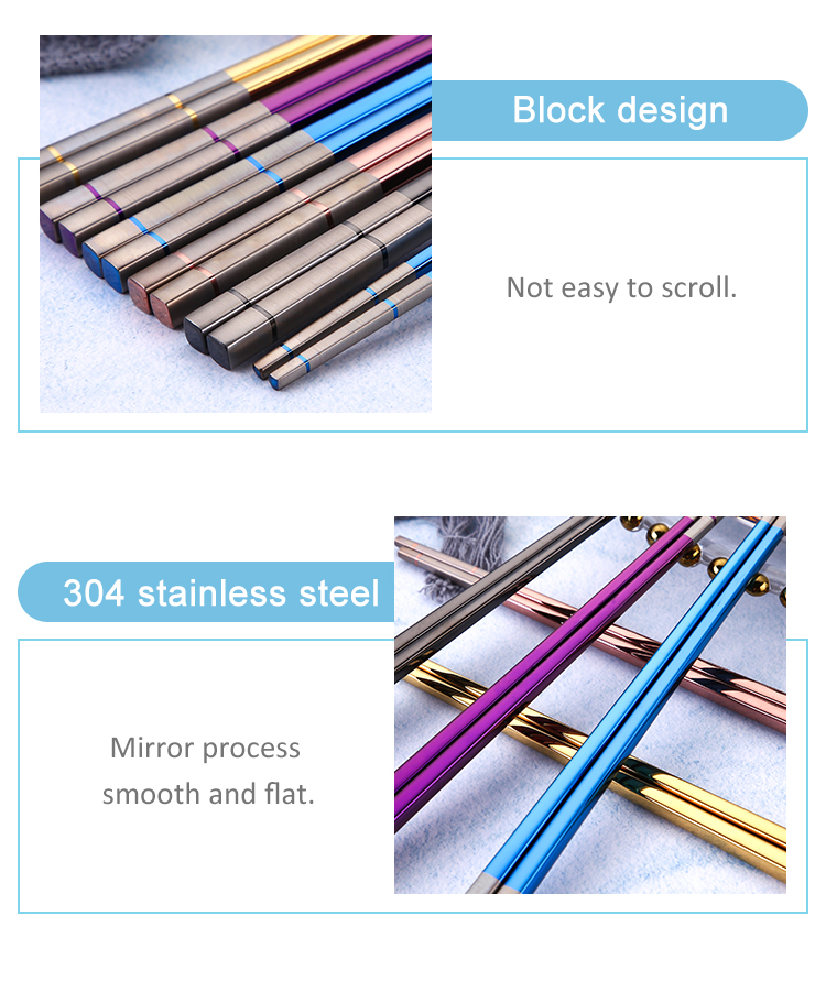 Fashion luster and colorful suit southeast Asian chopsticks