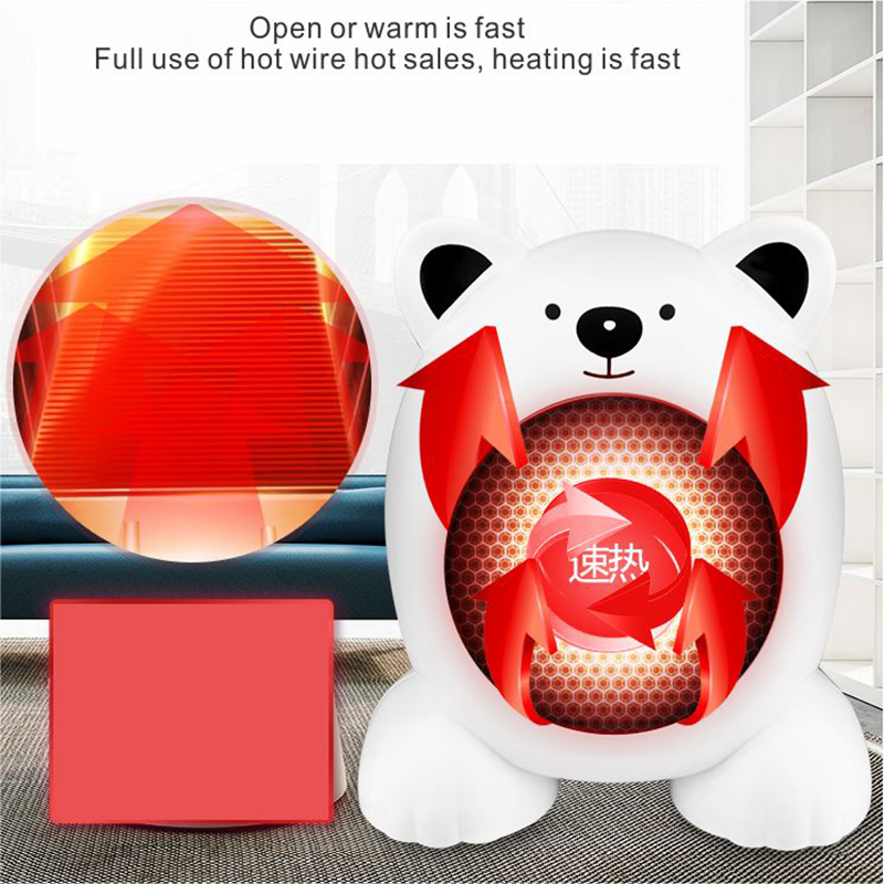 new cute bear room 400 watt electric heater