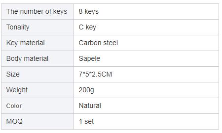 Mini African instrument 8 keys Sapir Kalimba thumb piano