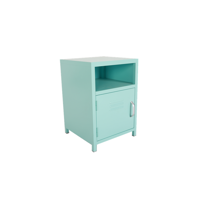 Small steel multi - layered blue Nightstand