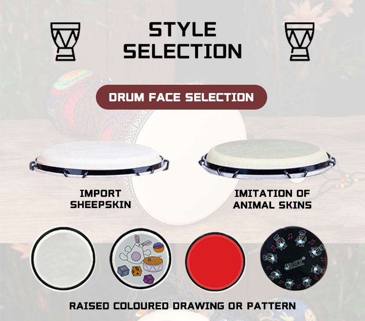 High quality hand percussion of African music drums