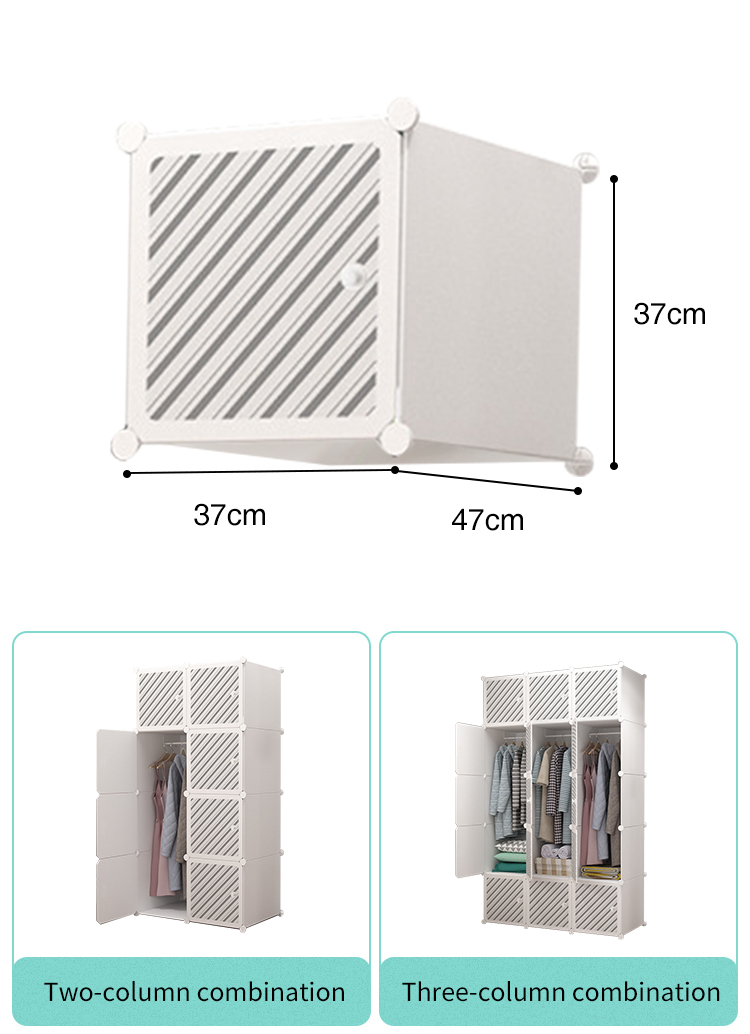 Selling DIY modern foldable plastic wardrobe