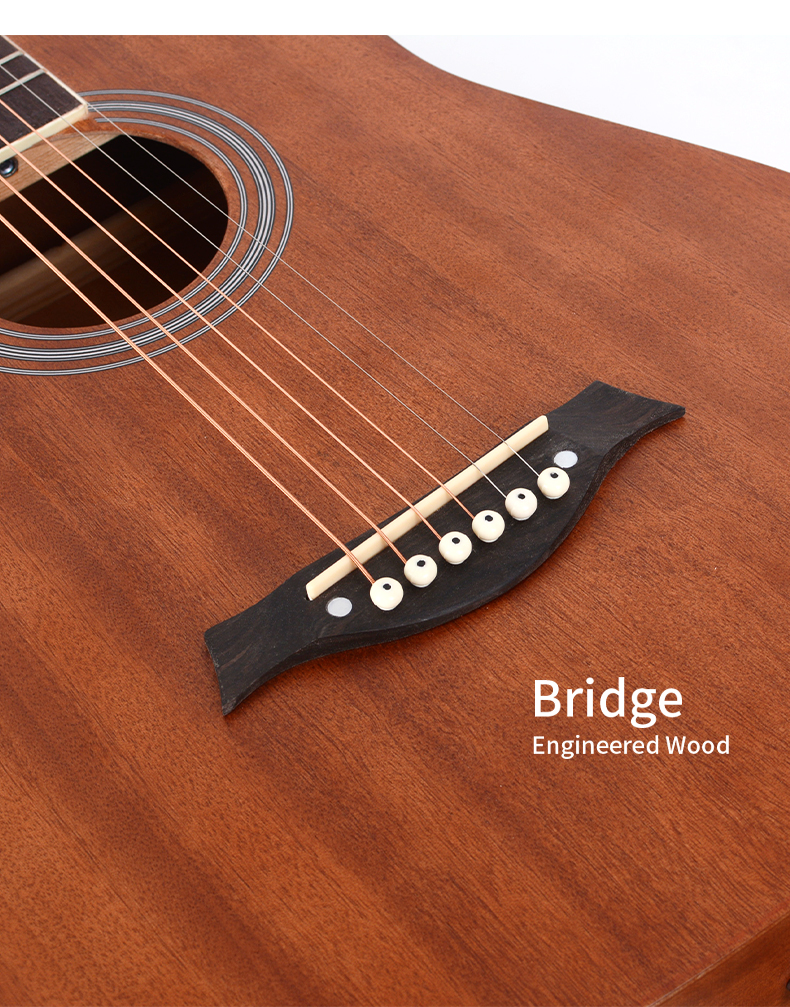 Manufacturer of Mahogany 38-inch travelling African guitar