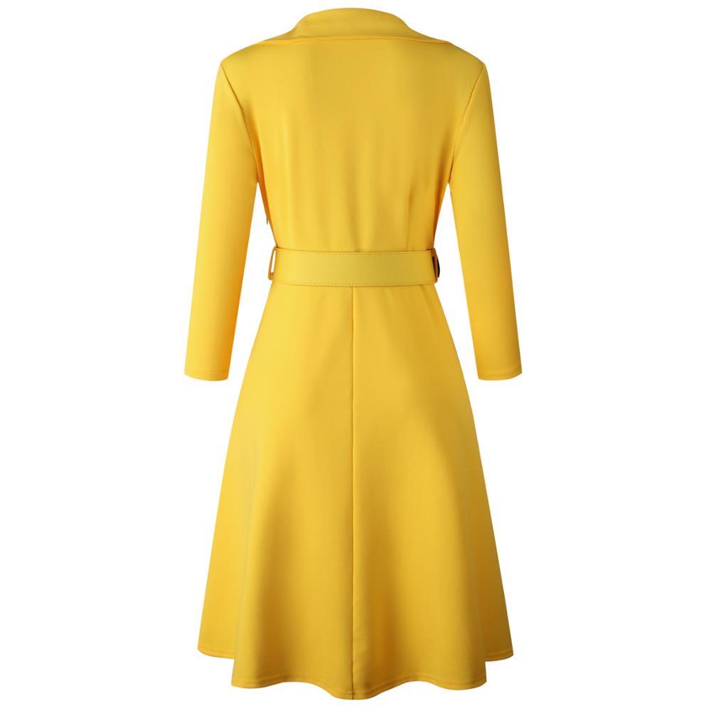Notched Plus Size Pleated Midi A-line African Lady Dress