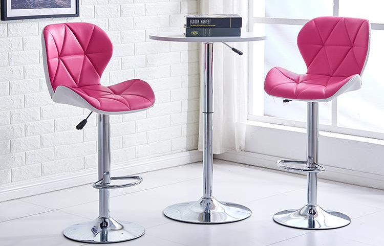 Modern simple backrest lifting rotary makeup stool