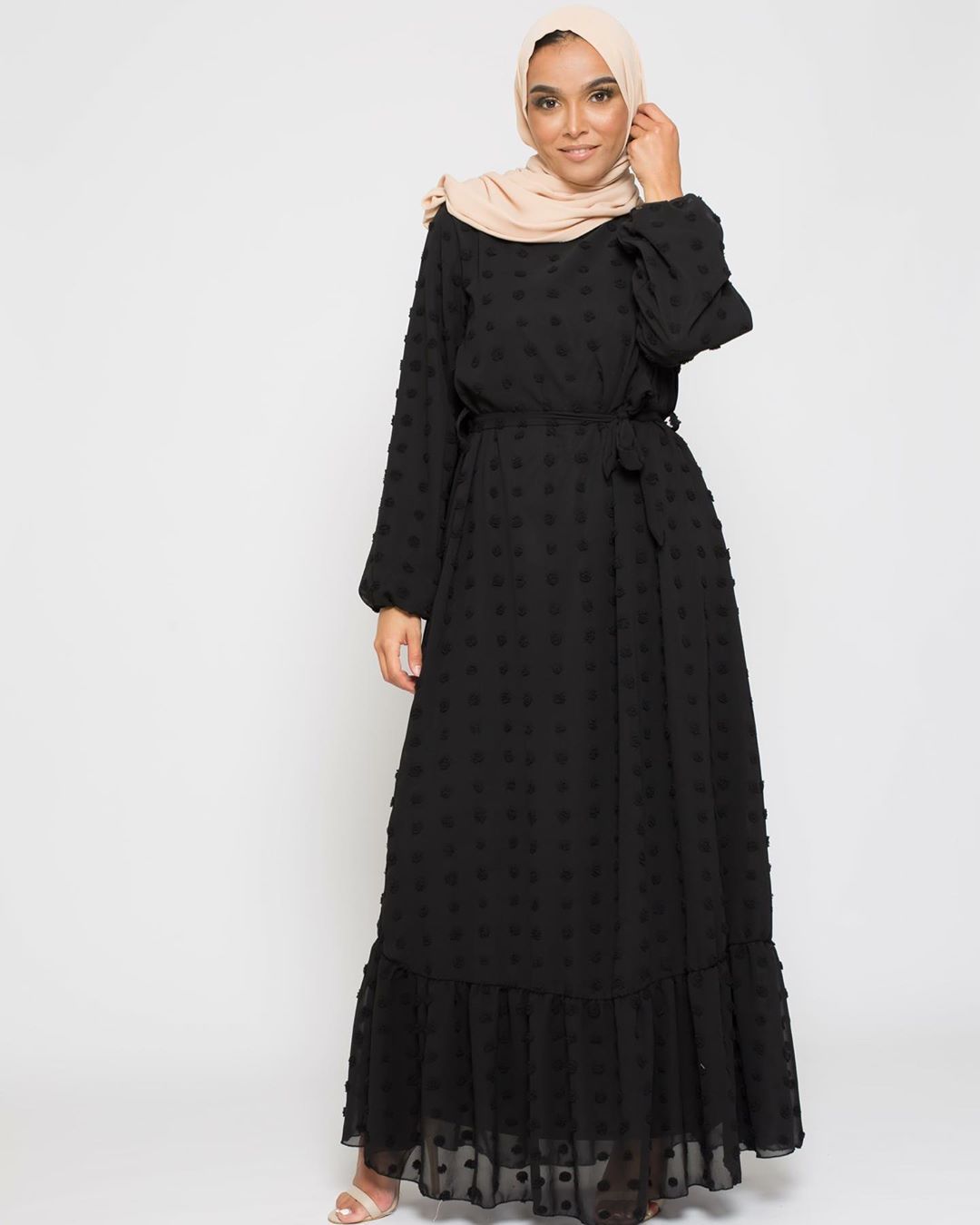 new chiffon jacquard big yards Arab women's robes