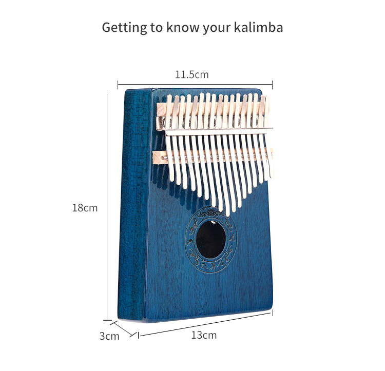 Top selling 17 key Solid African thumb piano