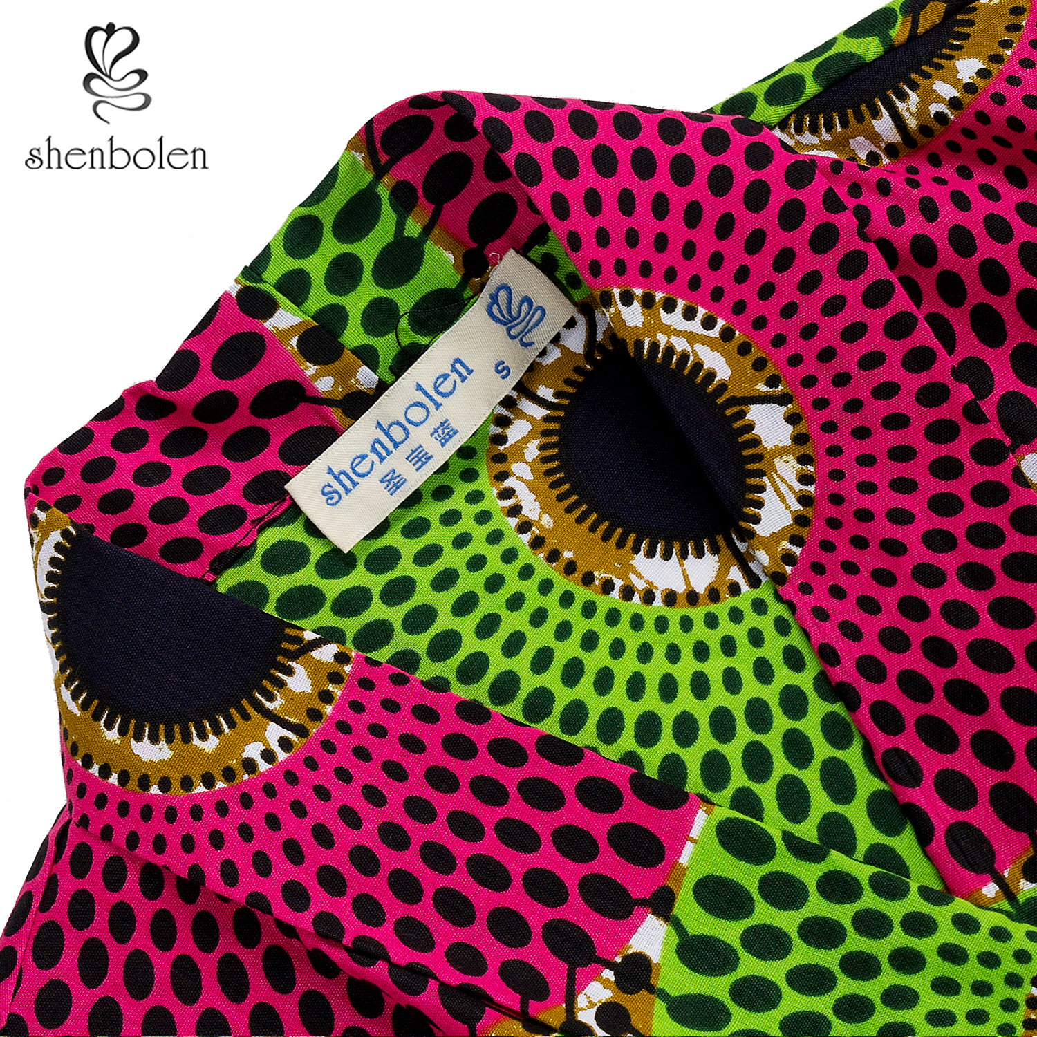 Wholesale spring African printed women's tops