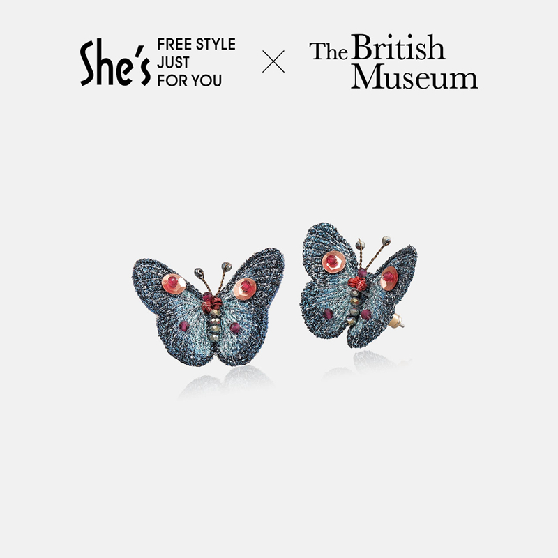 Original Sicilian Suriname butterfly earrings