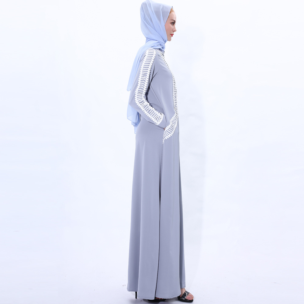 Saudi Arabia loose plus-size ankle-length dress
