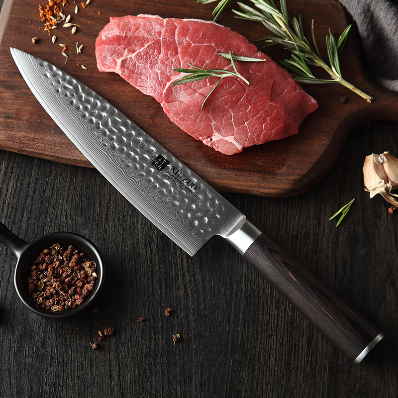 8 inch Professional Southeast Asian Damascus table knife