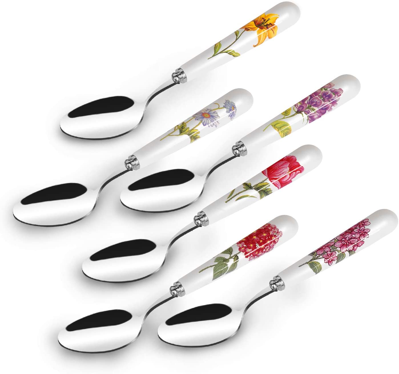 Wholesale lovely porcelain broken flower handle luxury Southeast Asia spoon