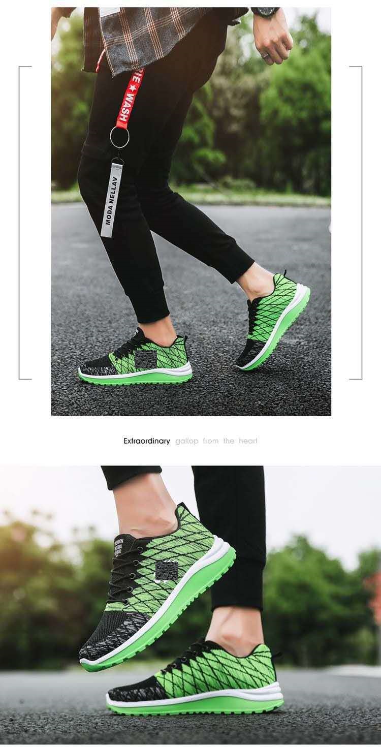 Stylish lightweight breathable woven mesh Middle Eastern men's Sports shoes