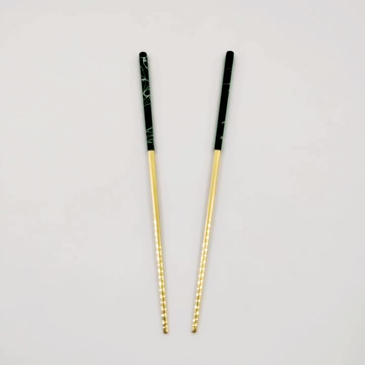 Fancy gold-plated luxury Southeast Asian chopsticks