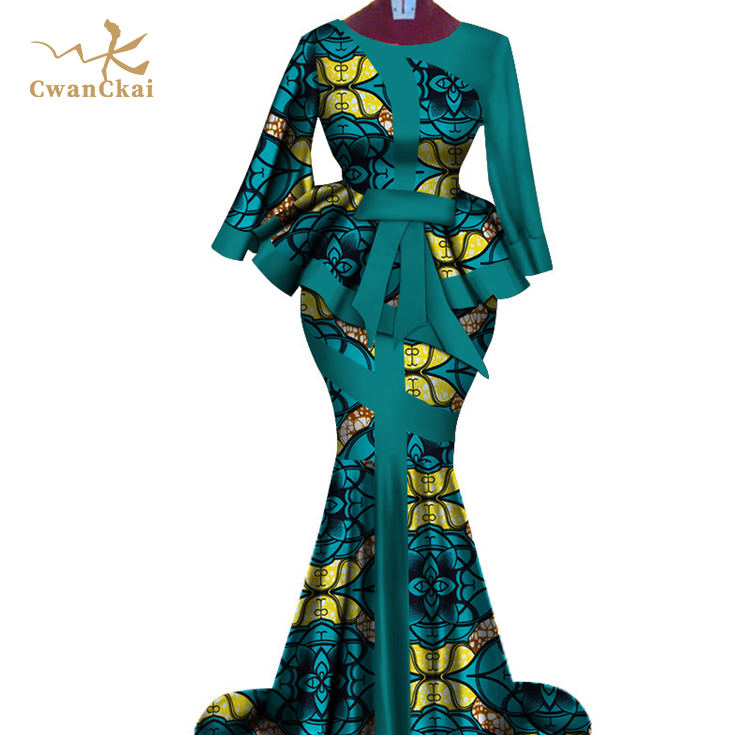 Best selling printed fabric African ladies dress
