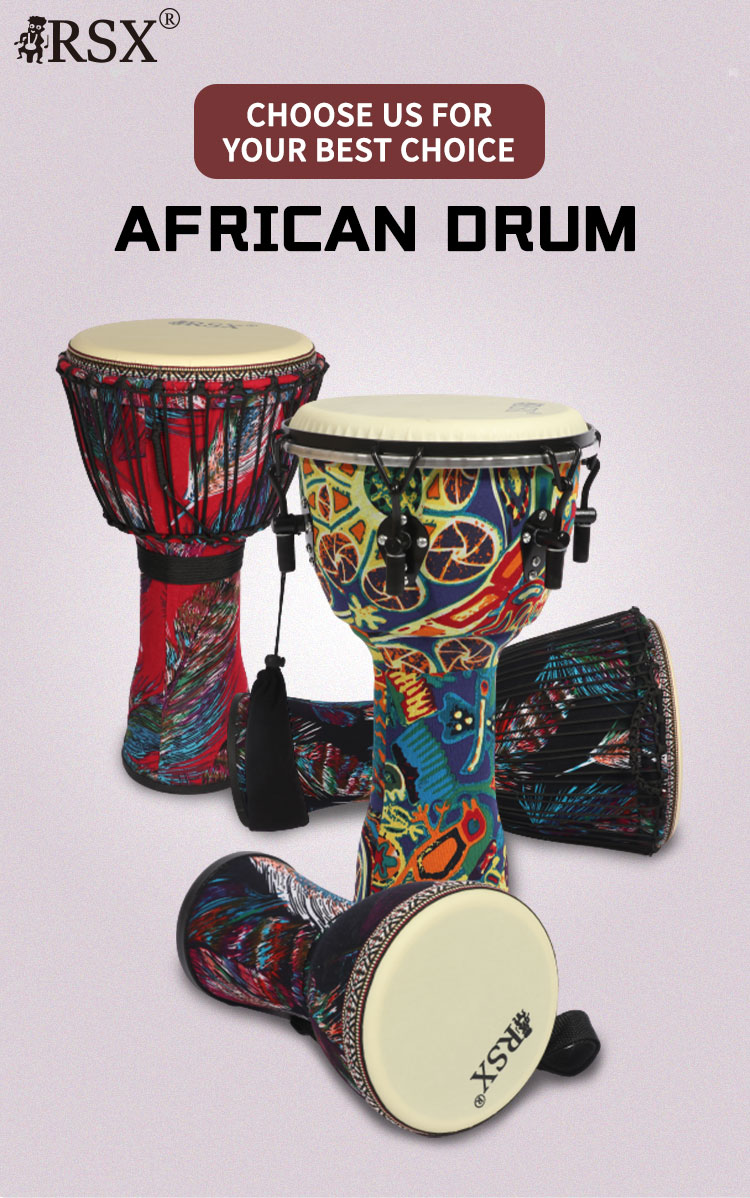 Manufacturing wholesale 8 inch Gold shell African drum