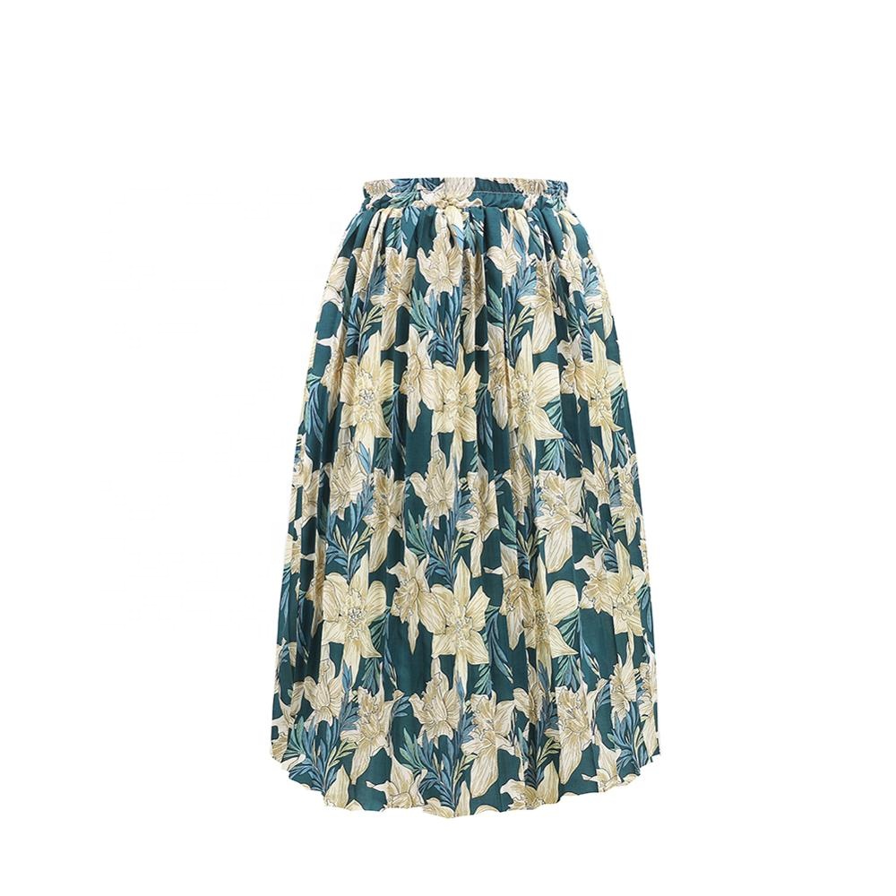 Large sizes are popular in the medium and long summer African women's skirts