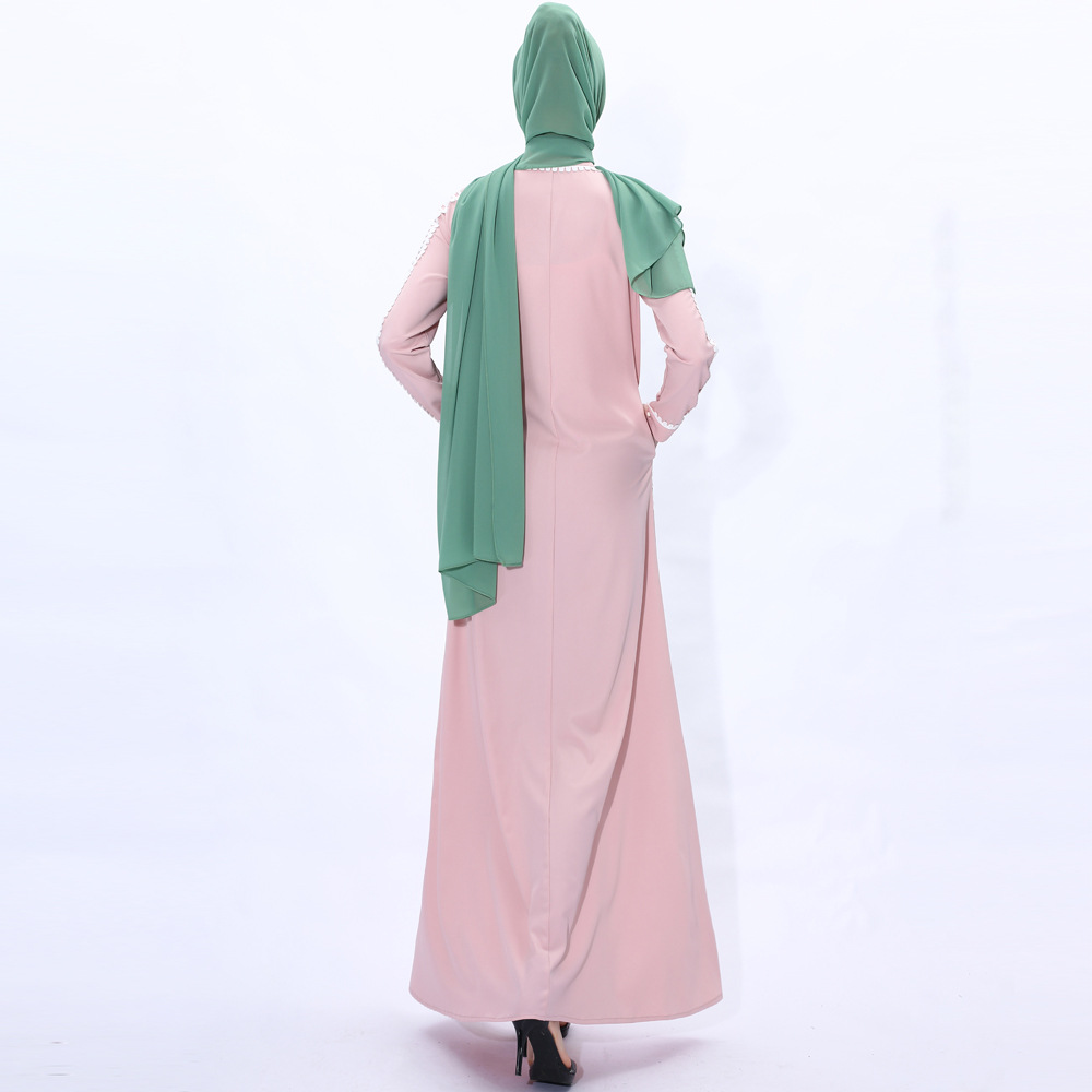 Saudi Arabia loose plus-size ankle-length dress