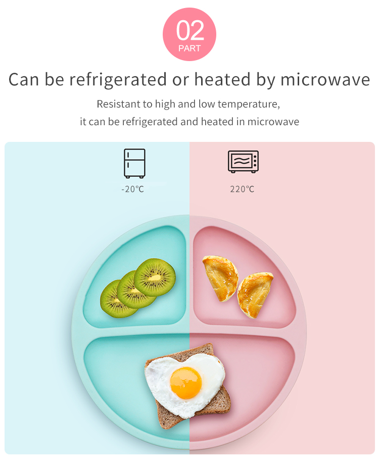 Portable reusable Southeast Asian baby plates