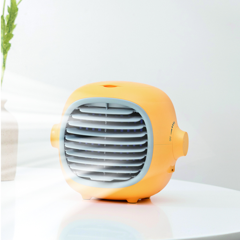 Design of personal desk with rechargeable Arctic air conditioning fan
