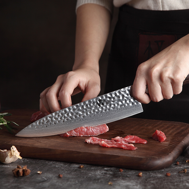 8 inch Professional Southeast Asian Damascus table knife