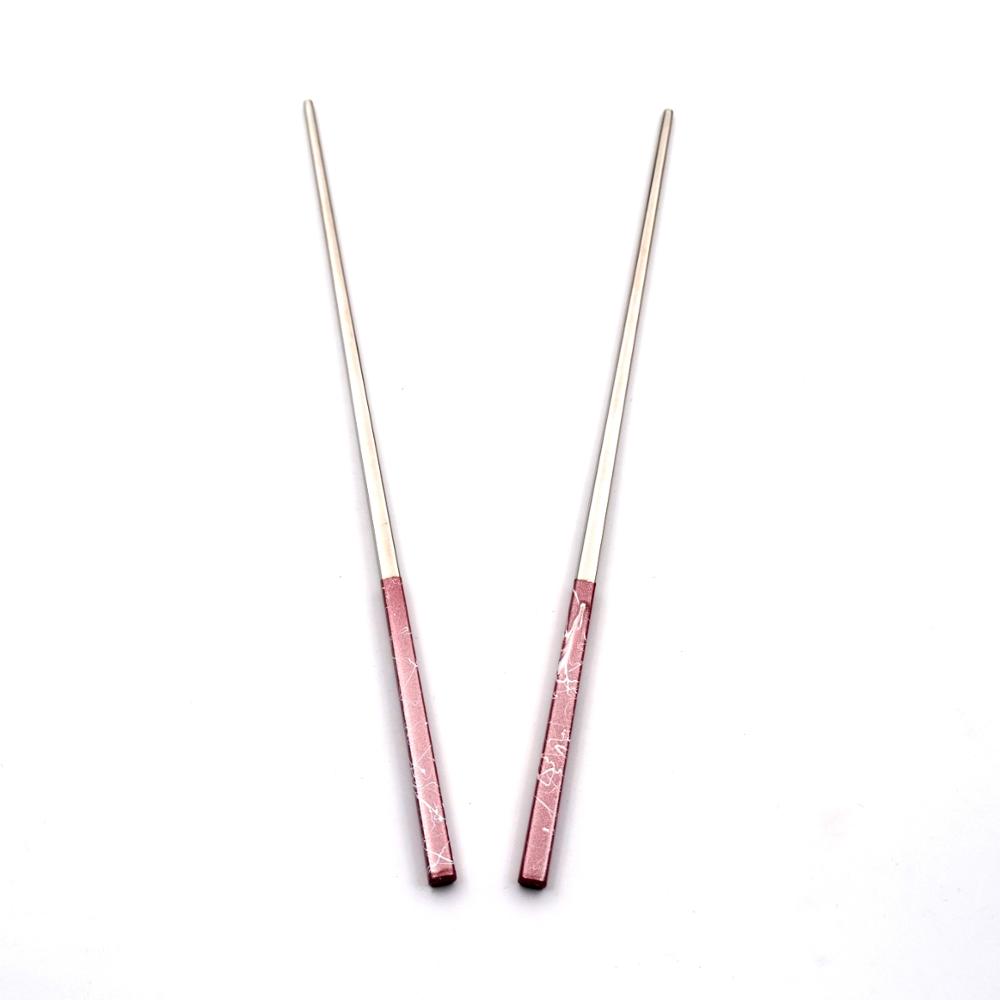 Reusable stainless steel Southeast Asian chopsticks