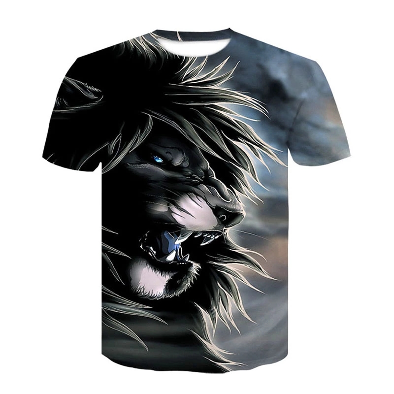 Stylish Animals 3D Printed Summer African Men's T-shirts