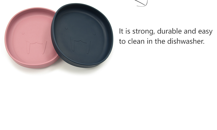 Wholesale baby feeding round silicone southeast Asia plate